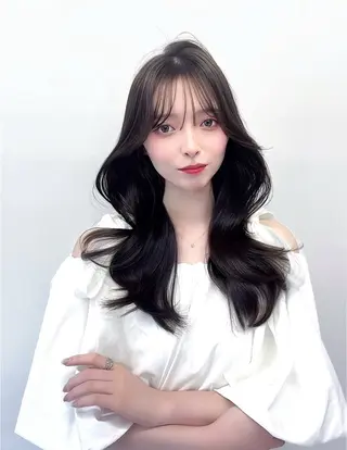 ロング カラー ヘアアレンジ 韓国ヘア/髪質改善 TAKAHIROのヘアスタイル