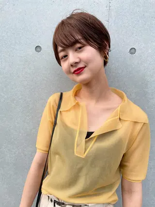 ショート カラー センスをお届けします 大谷将生INFPのヘアスタイル