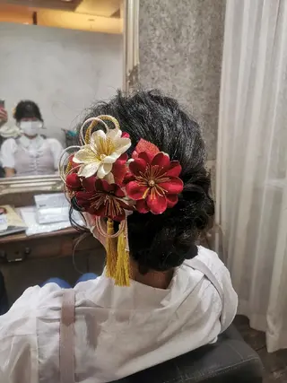 ロング ヘアアレンジ グランアイ𑁍 船橋北口店菊間のマツエク・マツパデザイン