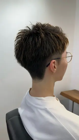 メンズ 律喜/パーマ /メンズ/フェードのヘアスタイル