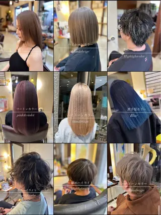 カラー hair&makeRIHGA所属・鈴木希優 /ハイトーンカラーのヘアスタイル