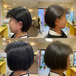 ミディアム カラー 横田 尚登のヘアスタイル