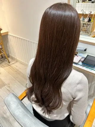 ロング カラー 大川 夏実のヘアスタイル