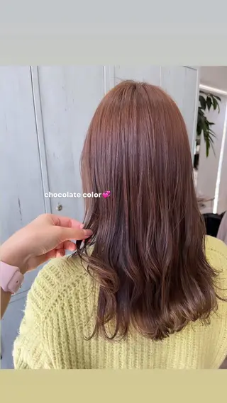 ロング カラー 顔周りカット/ 似合わせ/momo/のヘアスタイル