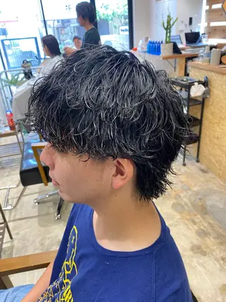 パーマ メンズ 🌴パーマオタク🌴 長谷川　諒佑🌈のヘアスタイル