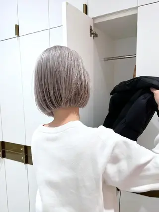 ショート カラー レイヤー専門家 ダブルカラー修のヘアスタイル