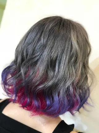 ショート カラー uno pulir【ウノプリール】西梅田ハービスプラザ店所属・海外レイヤー/ 梅田美容室のヘアスタイル