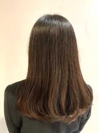 セミロング 縮毛矯正/髪質改善/ 石橋代智のヘアスタイル