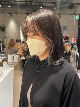 セミロング カラー パーマ 海外レイヤー 🇺🇸/ヒナコのヘアスタイル