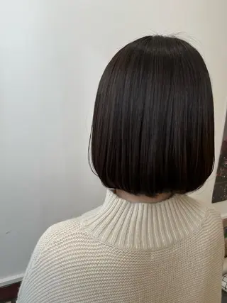 ミディアム 縮毛矯正/酸性 おかにわみりのヘアスタイル