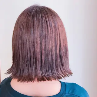 ミディアム カラー ながやま まいのヘアスタイル