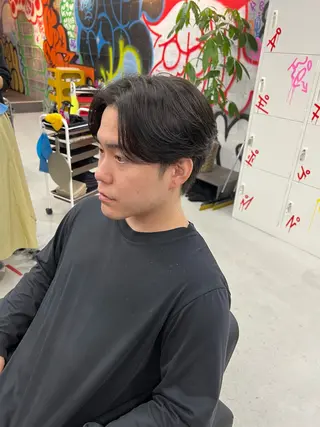 ショート カラー パーマ メンズ 錦糸町/Men's cutパーマ石川史弥のヘアスタイル