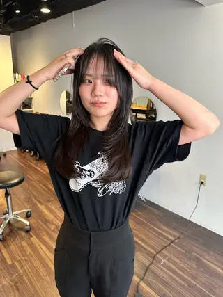 ロング カラー ワンホンヘア ケラチン/Kaitoのヘアスタイル