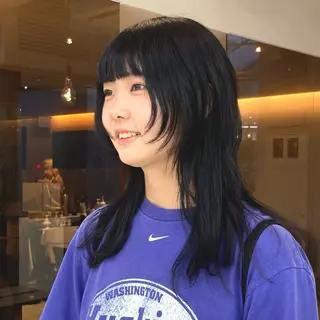 セミロング レイヤーカット🪄 ヘアセット🪄シホのヘアスタイル