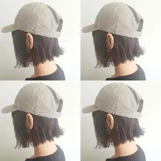 カラー ショート ヘアアレンジ iplus✴ まつげ、眉毛、耳つぼのマツエク・マツパデザイン