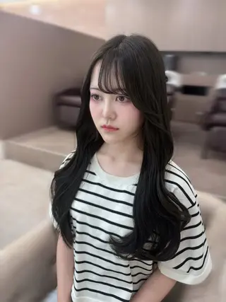 ロング カラー 盛れる顔まわりカット 🩰💕SHIONのヘアスタイル