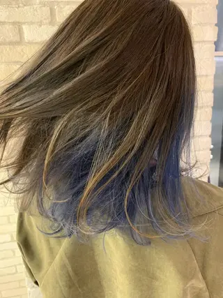 ミディアム カラー パーマ ヘアアレンジ ネイル マツエク・マツパ レイヤー＆カラー 人気美容師倉崎涼のヘアスタイル