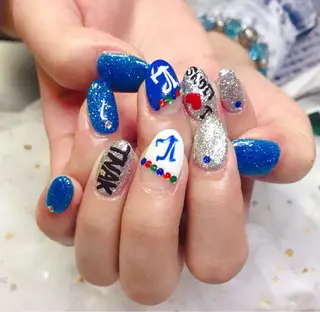 カラー ネイル Q Free nailsのネイルデザイン