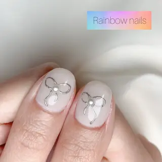 ネイル Rainbow nailsくろちゃんのネイルデザイン
