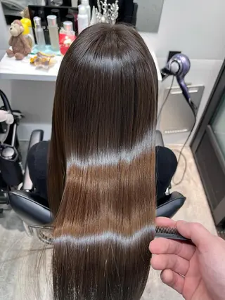 ロング パーマ 髪質改善/縮毛矯正 艶カラー/珠聡のヘアスタイル