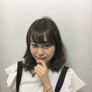 ミディアム カラー JILBLAN京都 ショート/ハイライトのヘアスタイル