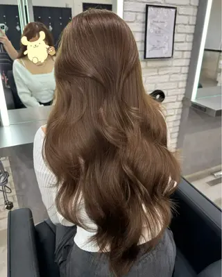 ロング カラー 艶カラー♡クール トレンドヘア♡アユミのヘアスタイル