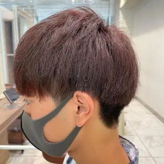 ショート カラー メンズ 【メンズ縮毛矯正】 田中秀斗のヘアスタイル