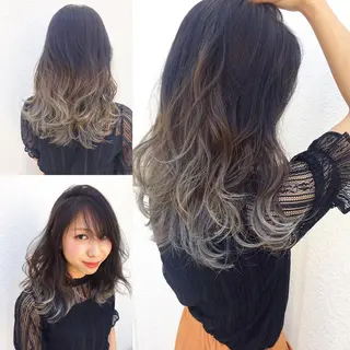 セミロング カラー boutique misakiのヘアスタイル