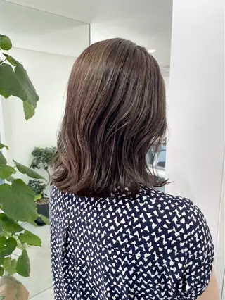 ミディアム カラー グレージュ/ベージュ /経堂/sana🌱のヘアスタイル
