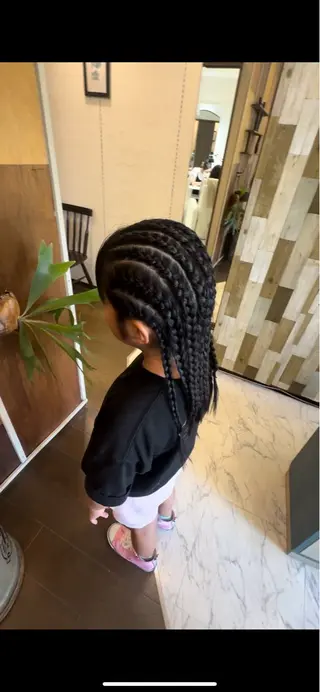 ロング ハイトーン/ ダブルカラー/透明感のヘアスタイル