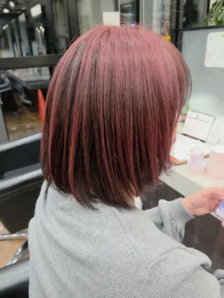 ミディアム カラー 関口 友菜のヘアスタイル