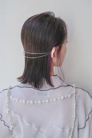 カラー 竹本 花菜のヘアスタイル