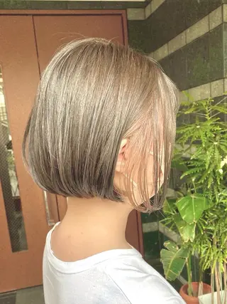 ショート カラー ✂︎cadre✂︎ 🪶かまだれいし🪶のヘアスタイル