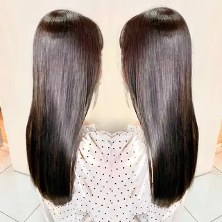 セミロング パーマ 縮毛/レイヤー 韓国/橋口のヘアスタイル