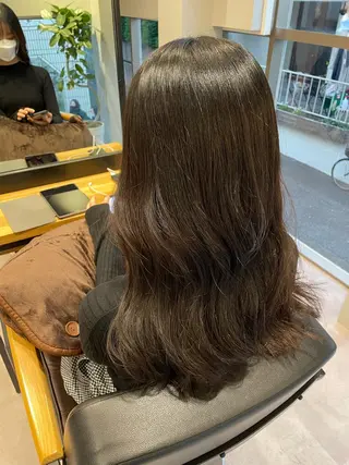 ロング 韓国風/オシャレ /縮毛矯正/滝口琴未のヘアスタイル