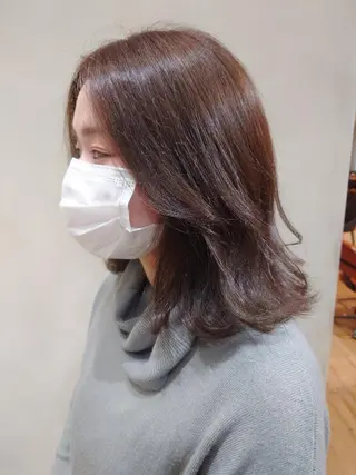 ミディアム ブリーチ／ 髪質改善／ＲＹＯのヘアスタイル