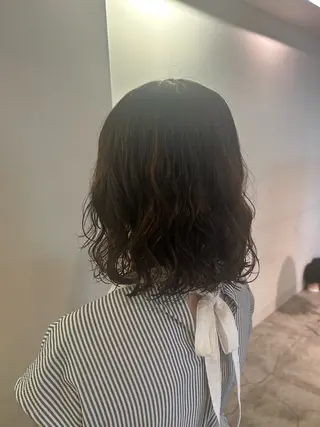 ミディアム カラー パーマ ITbyALBUM藤沢店所属・IT by ALBUM立川のヘアスタイル