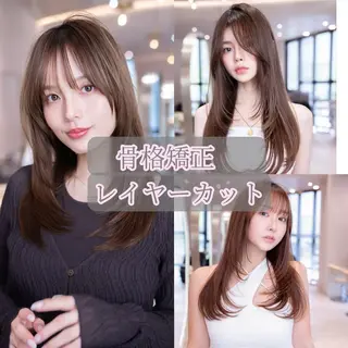 ロング 渋谷／タッセルボブ ／顔周り/加邊凌也のヘアスタイル