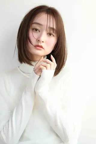 ミディアム カラー 横野 孝志のヘアスタイル