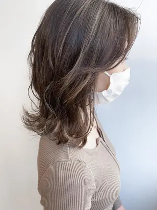 セミロング カラー Meena by urban所属・丹羽 隼人/髪質改善 /韓国ヘア🇰🇷のヘアスタイル