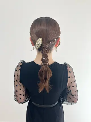 セミロング ヘアセットサロン /上坪愛美のヘアスタイル