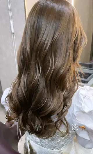 ロング AUBE HAIR tenjin【オーブヘアーテンジン】所属・nene .のヘアスタイル