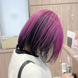 カラー 長尾菜々美🐰 ／ハイトーンカラーのヘアスタイル