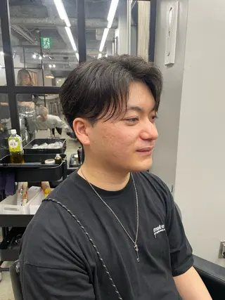 メンズ 新宿/韓国ヘア/ 髪質改善ストレートのヘアスタイル