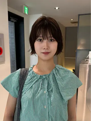 ショート パーマ Qin shaire salon 原宿所属・🌿パーマ/ボブ/ レイヤー/Mikiのヘアスタイル