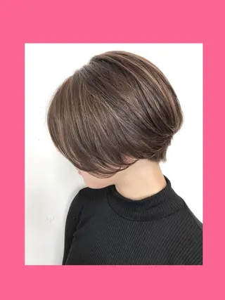 ショート カラー hair salon Ranun髪質改善のヘアスタイル