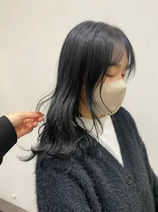 セミロング カラー 藤村 雄大のヘアスタイル