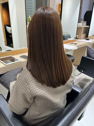 セミロング カラー 【ニュアンスカラー・ 髪質改善】スズキカナのヘアスタイル