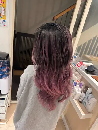 ロング カラー ヘアアレンジ 🔥ハイトーンカラー ギャルNAOKI🔥のヘアスタイル