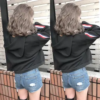 ショート カラー パーマ ネイル 【Diar】オーナー アキヨシケンタのヘアスタイル